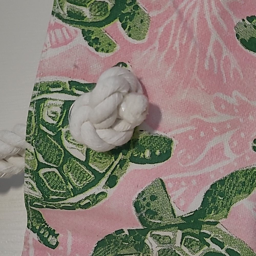 NWT!! Tommy Bahama Pink Turtle Beach Bag/Tote - Picture 3 of 7